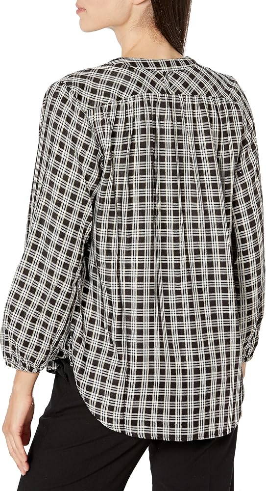 Tommy Hilfiger Women's Plaid Button-Down Poet Shirt