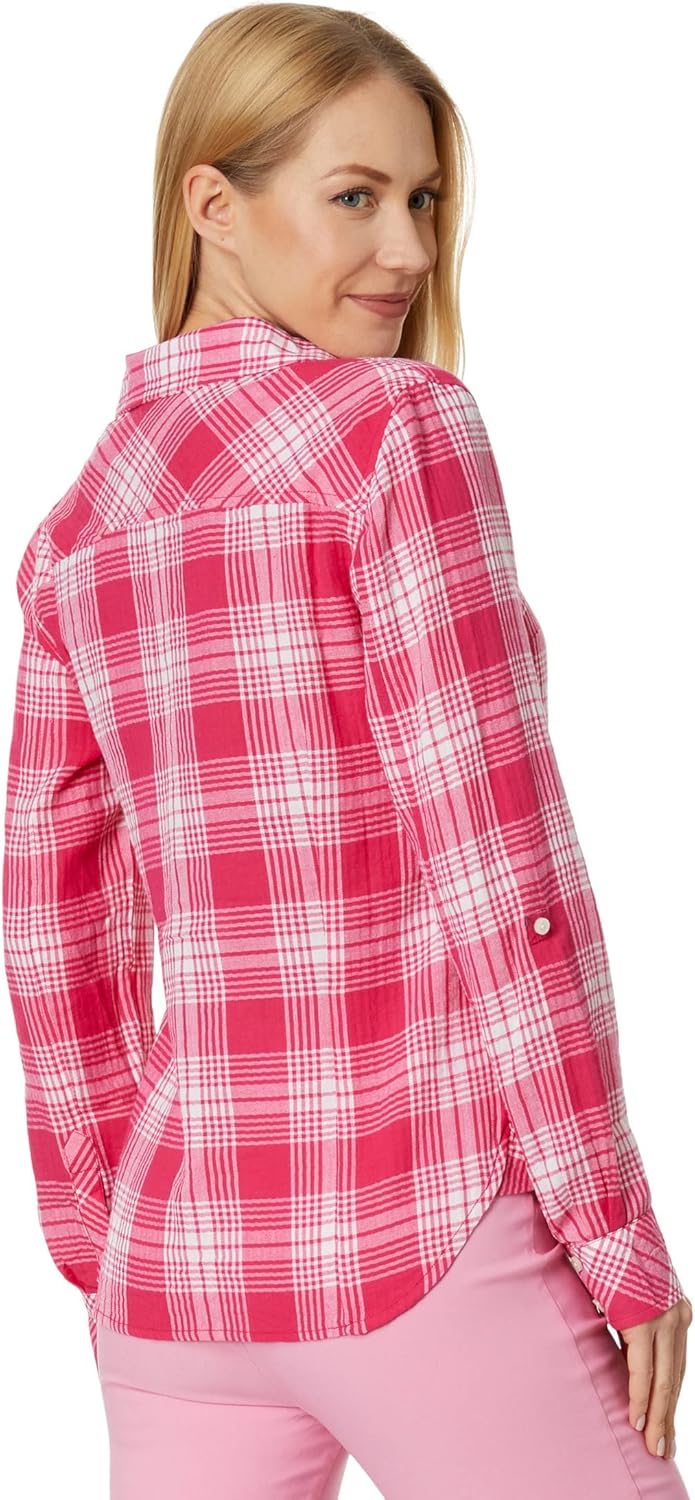 Tommy Hilfiger Women's Patio Plaid Roll Tab Roll Tab