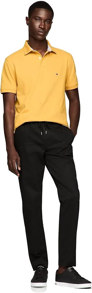 TOMMY HILFIGER Polo de piqué de algodón de manga corta para hombre en ajuste regular colección 2024
