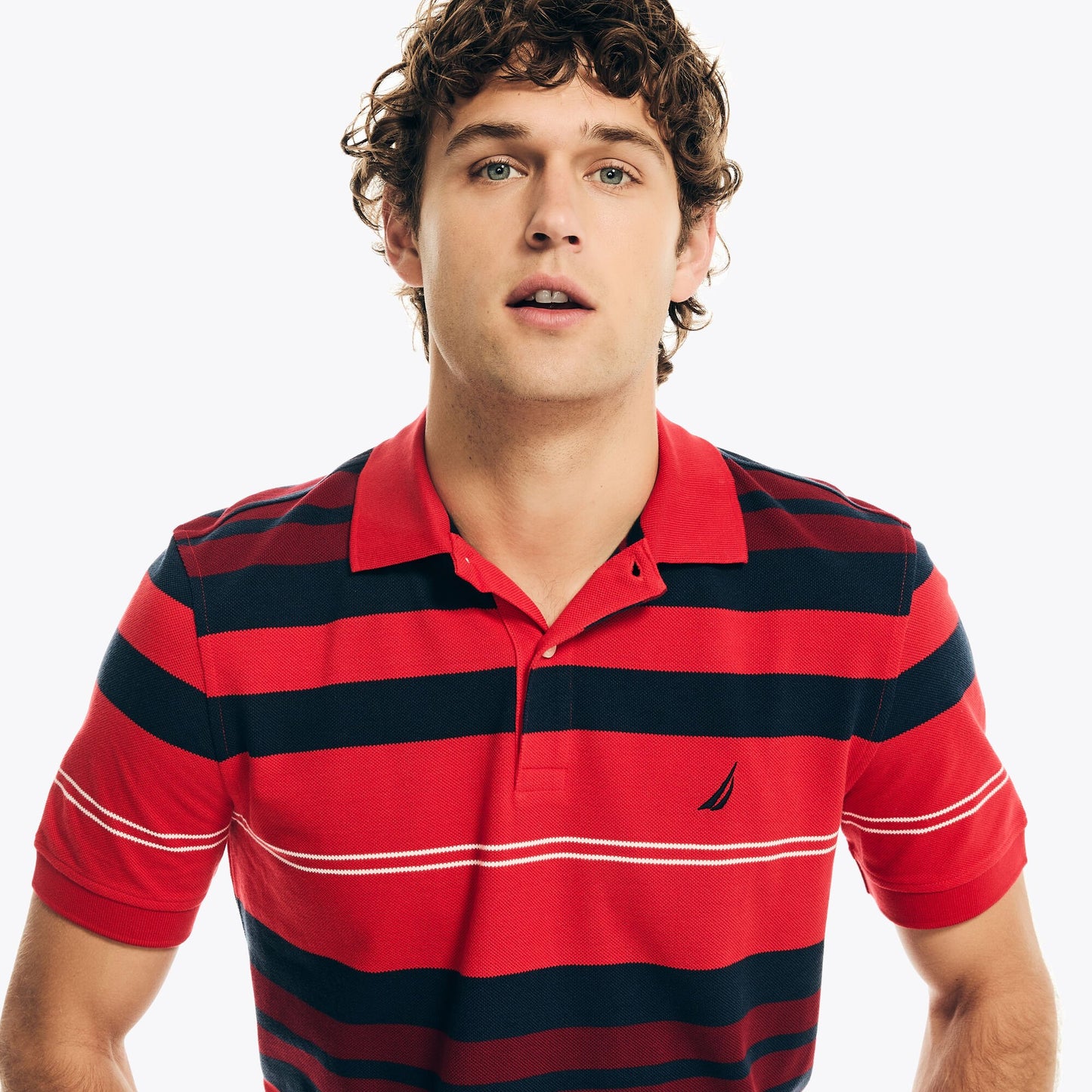 Nautica Sustainably Crafted Classic Fit Striped Polo