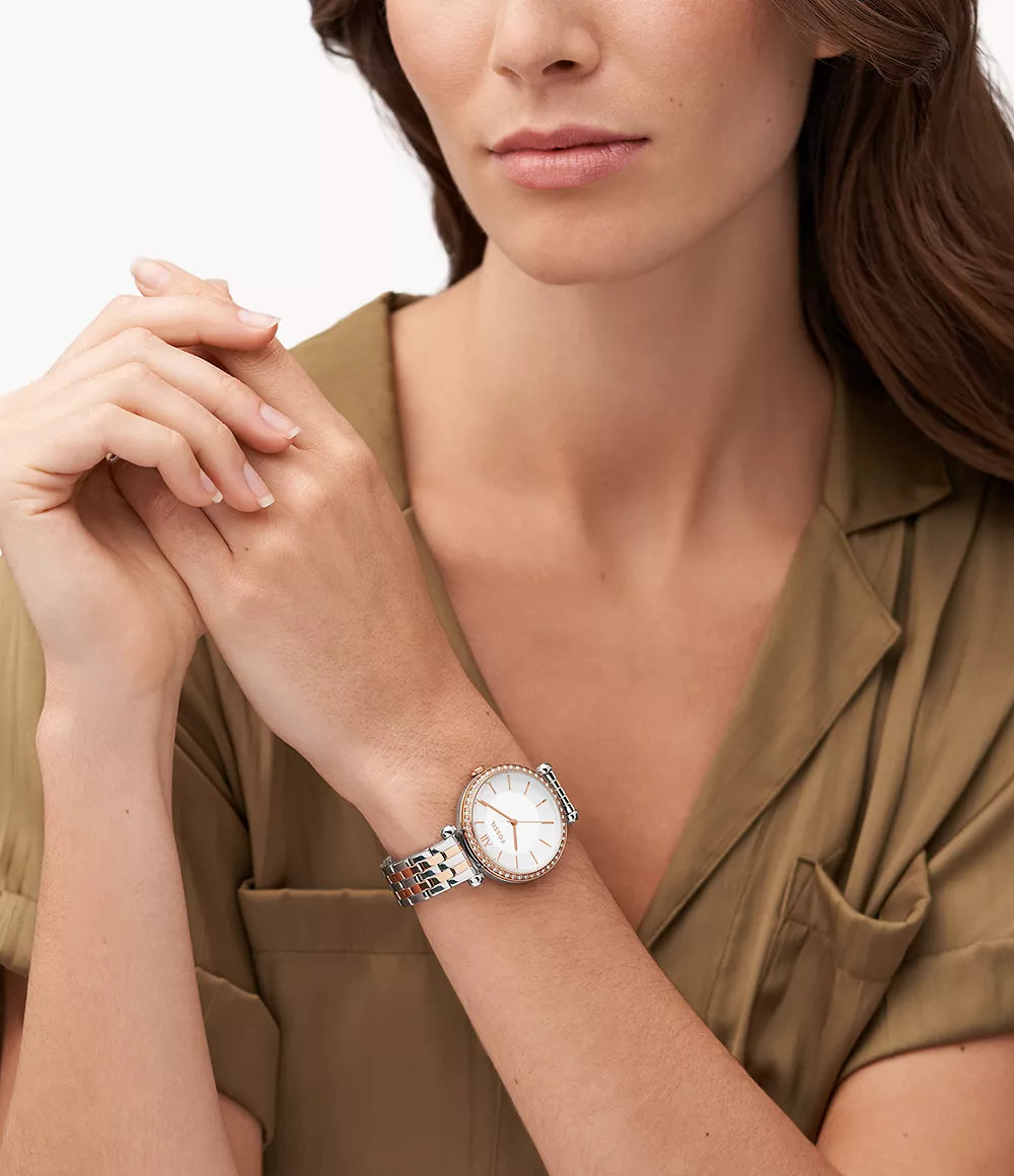 Fossil Tillie Three-Hand Two-Tone Stainless Steel Watch