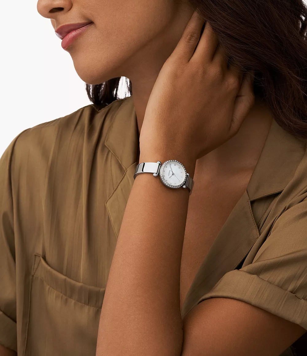 Fossil Tillie Mini Three-Hand Stainless Steel Watch