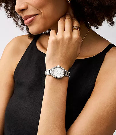 Fossil Eevie Three-Hand Date Stainless Steel Watch