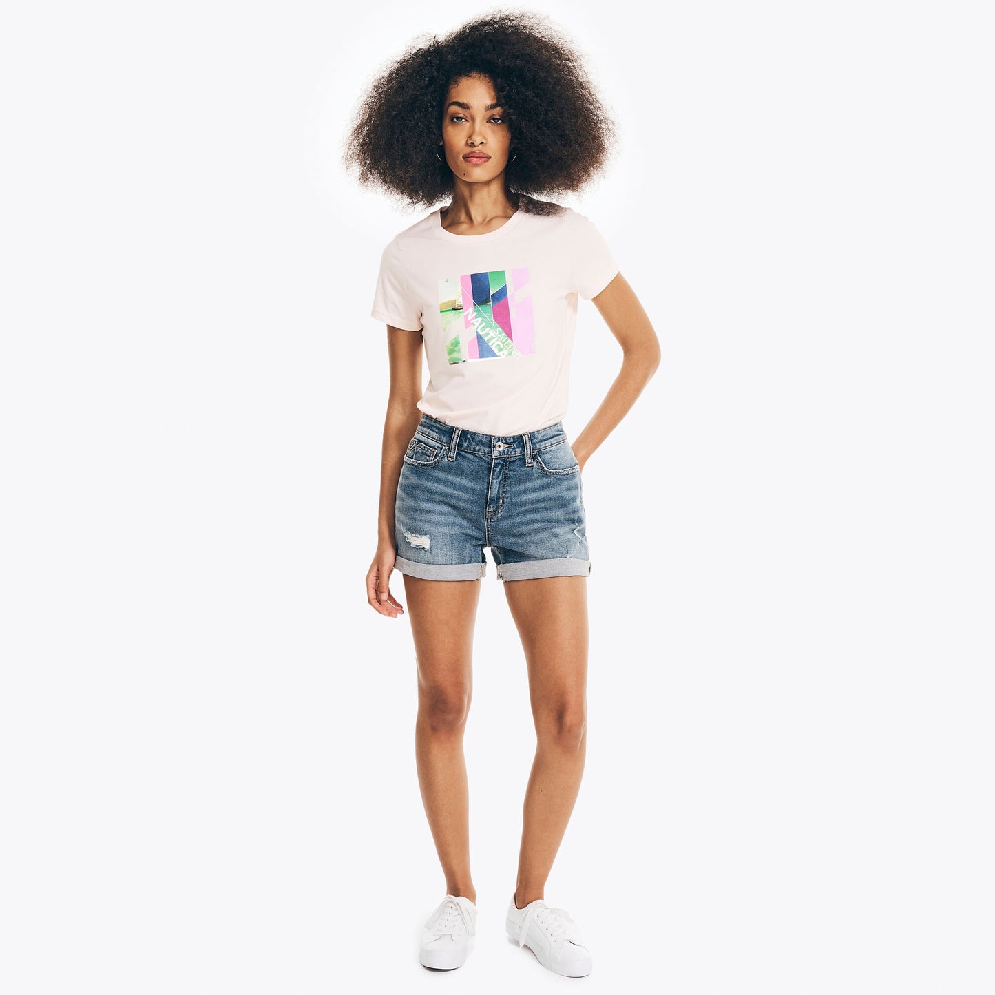 Náutica Sustainably Crafted Ocean Photo Foil Graphic T-Shirt