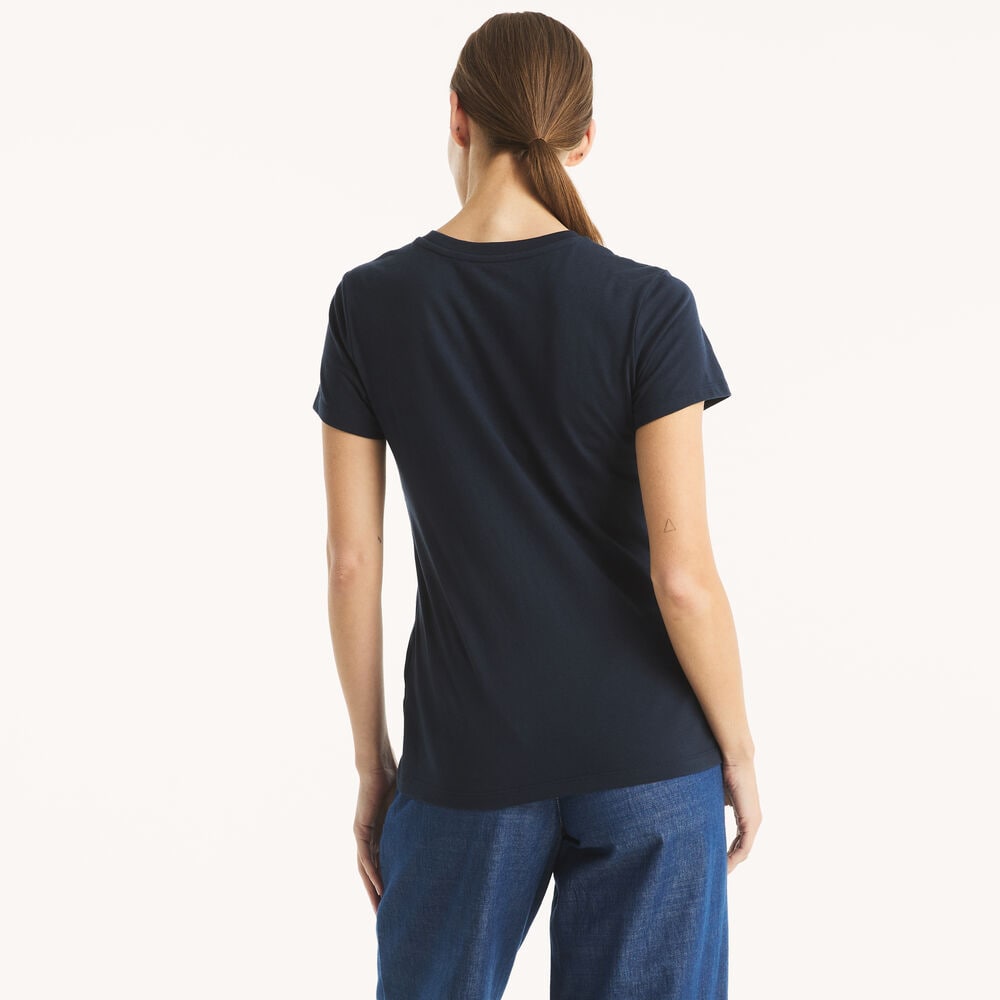 Náutica-heritage sailboat studded graphic t-shirt