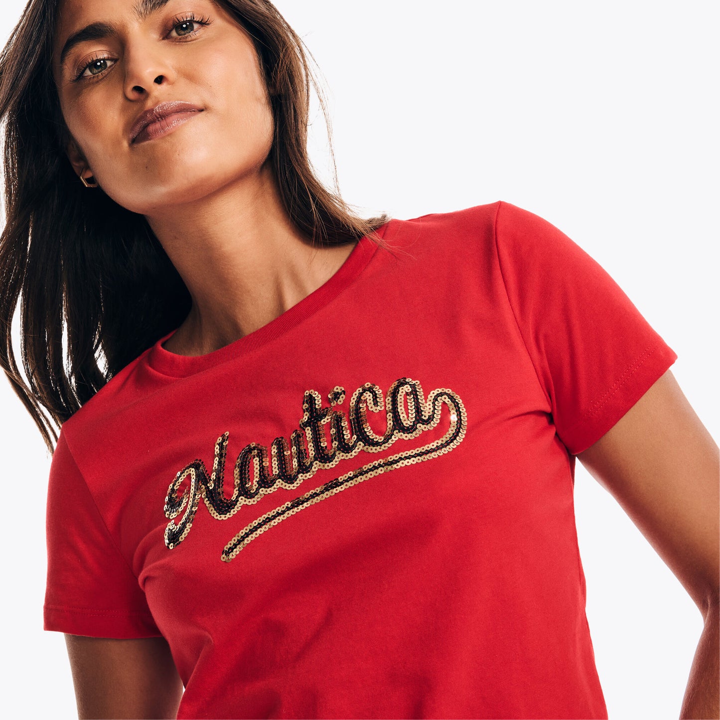 Nautica Sustainably Crafted J-Class Sequin Graphic T-Shirt