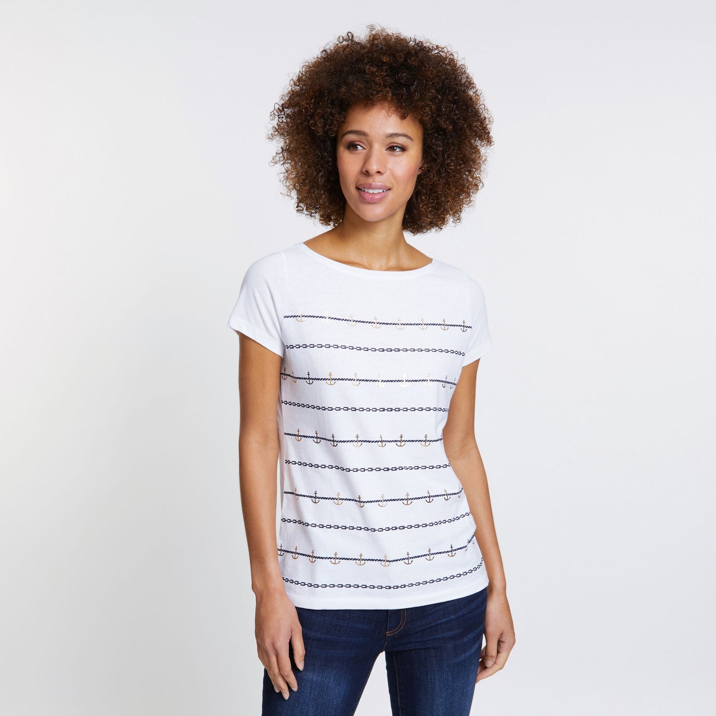 Nautica Shimmer Stripe T-Shirt