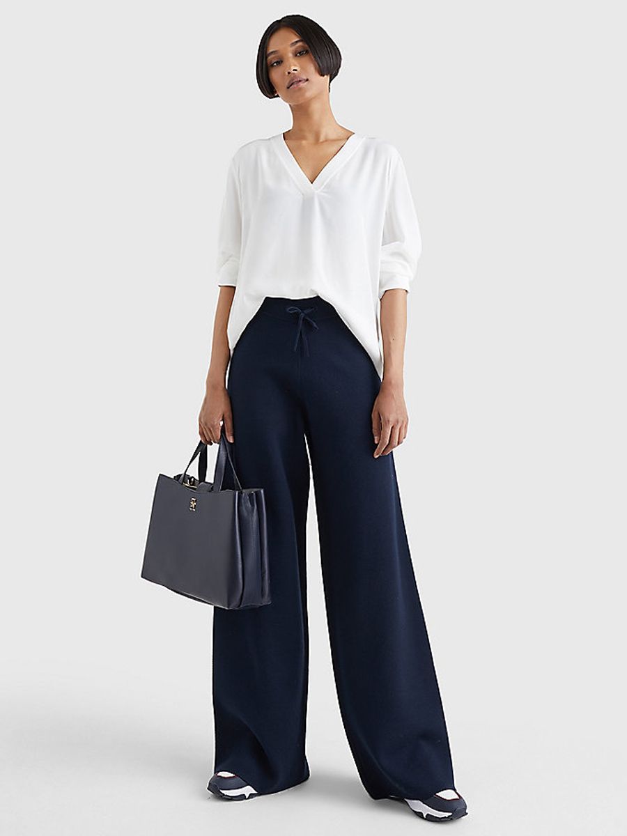 Tommy Hilfiger V-Neck Relaxed Fit Blouse