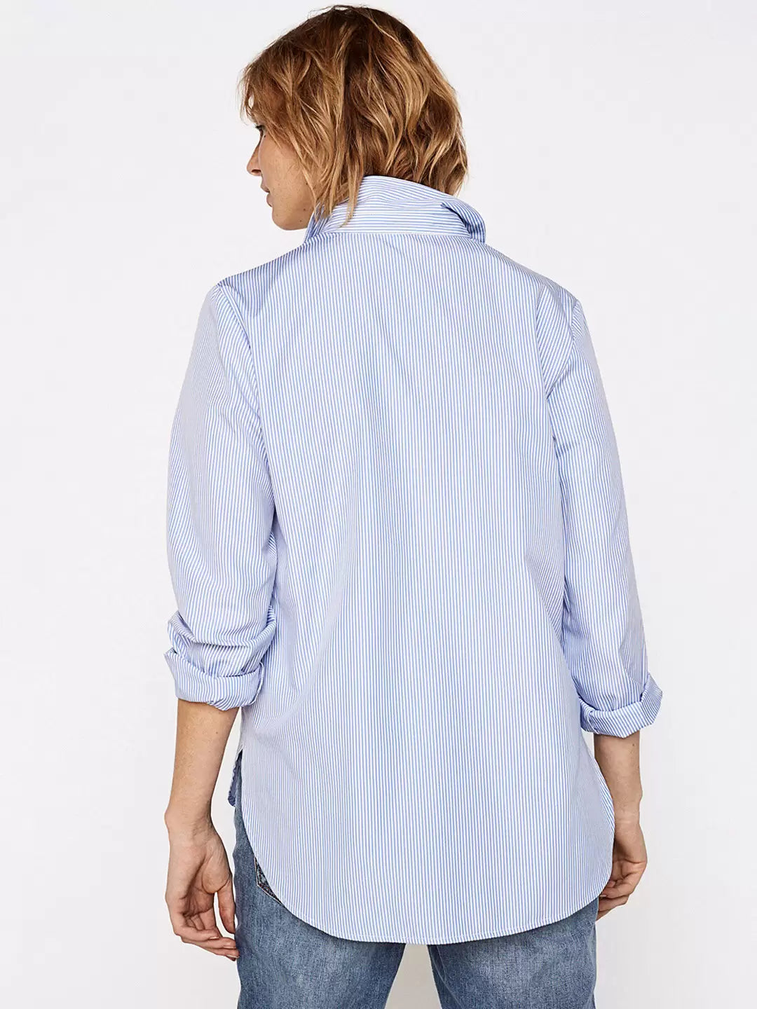 Beachlunchlounge Embellished Poplin Striped Shirt