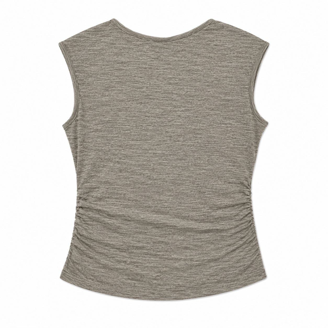 Calvin Klein sleeveless blouse with golden button details on the shoulders