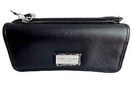 Tommy Hilfiger Cartera con cremallera para mujer con múltiples compartimentos de almacenamiento, Azul, Americana