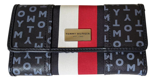 Tommy Hilfiger-Cartera Tommy Hilfiger Original Azul Mujer Th Tricolor