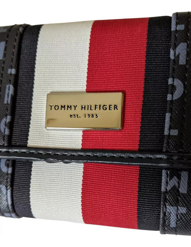 Tommy Hilfiger-Cartera Tommy Hilfiger Original Azul Mujer Th Tricolor