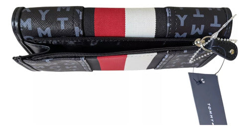Tommy Hilfiger-Cartera Tommy Hilfiger Original Azul Mujer Th Tricolor