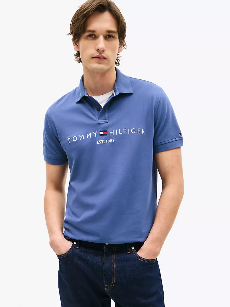 Tommy Hilfiger-Embroidered Tommy Logo Polo