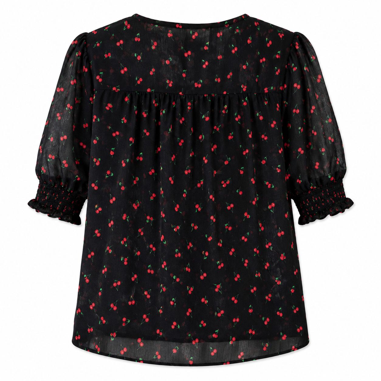 Haver London blouse Black Cherry Print Tie Front Blouse Women’s