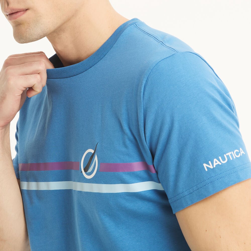 Nautica Chest-Stripe Crewneck T-Shirt