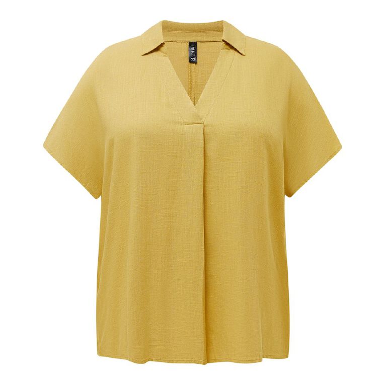 Modern Works Women's PS Lined Blend Curve Hem Shirt