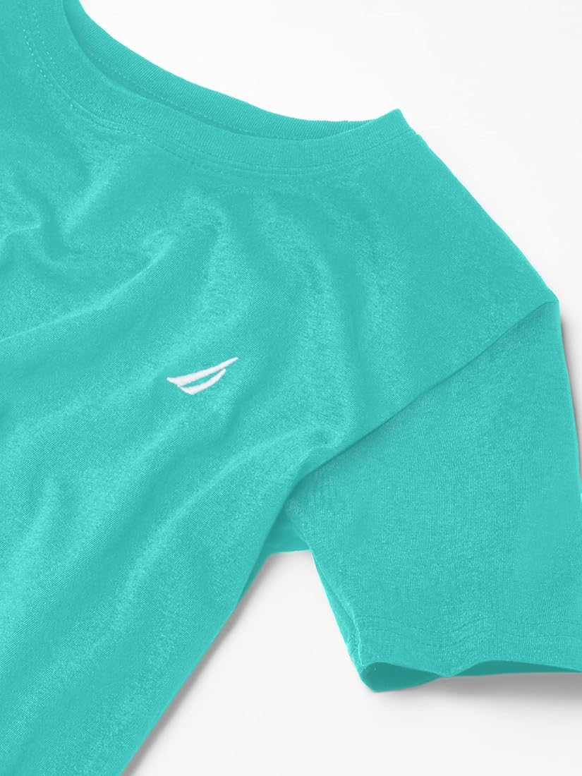 Nautica Boys' Short Sleeve Solid Crew Neck T-Shirt