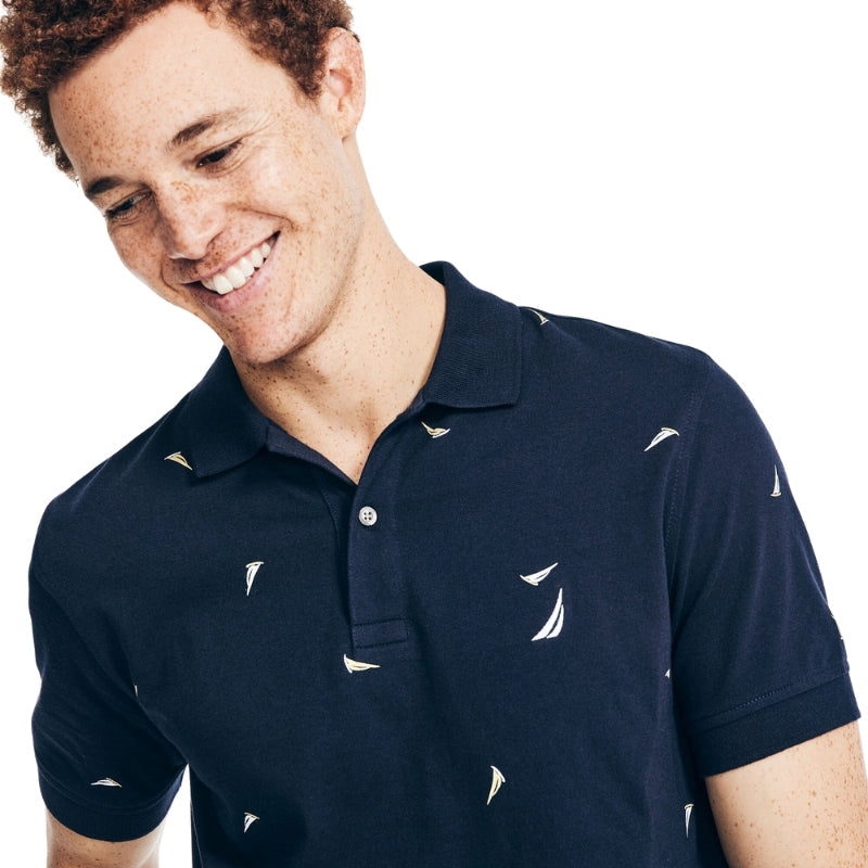 Nautica Classic Fit Printed Polo Shirt