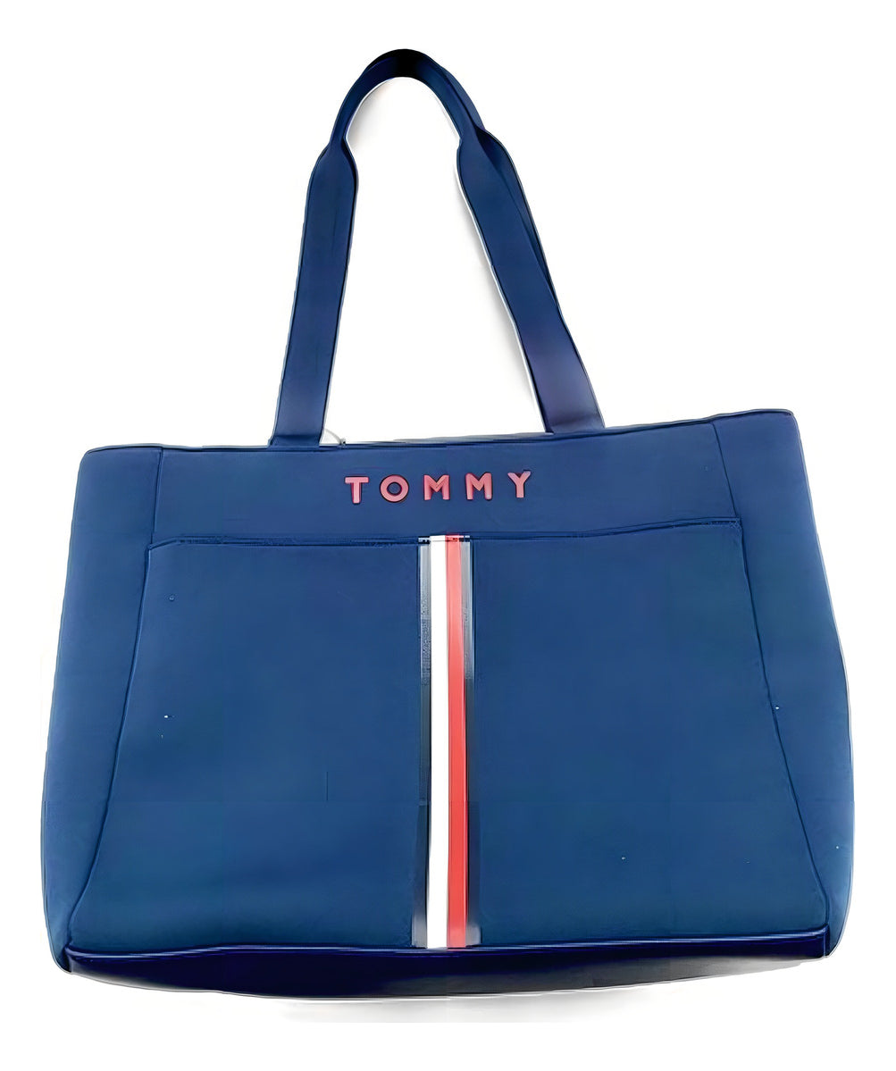 Tommy Hilfiger womens Tote for Women Th Flag Canvas Tote Bag