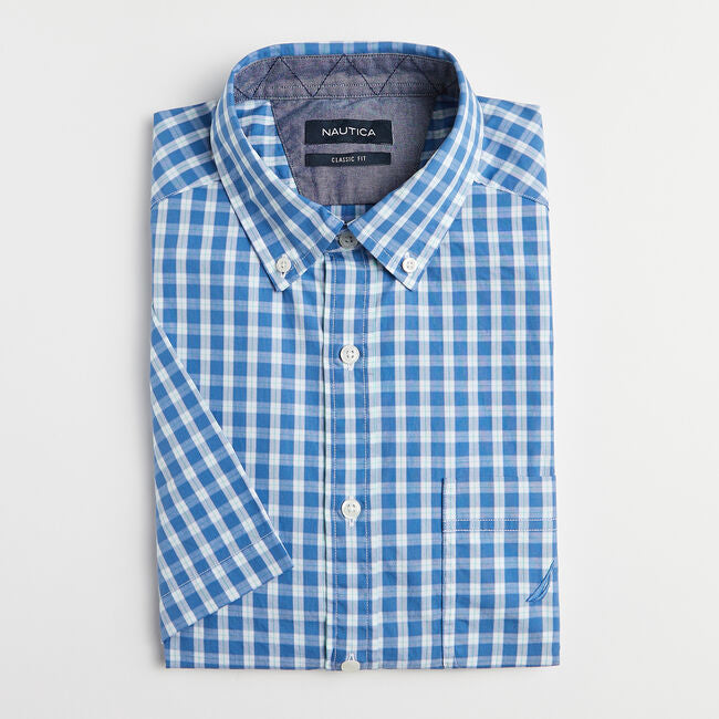 Nautica Classic Fit Plaid Oxford Shirt