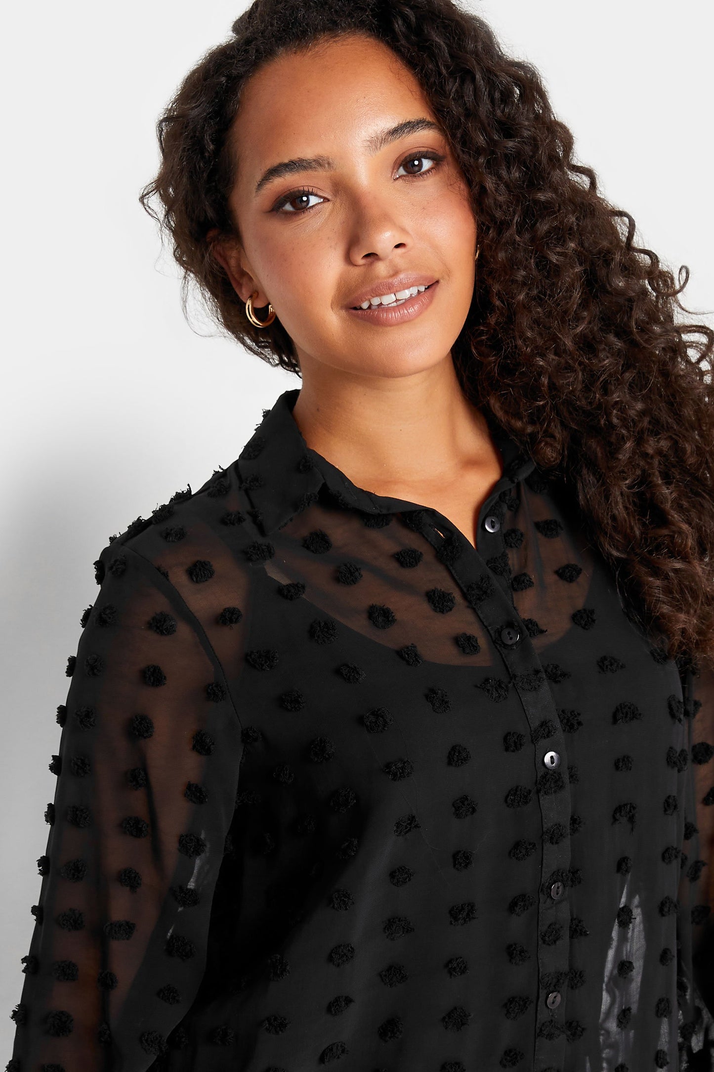 A. Calin By Flying Tomato Dobby Spot Shirt