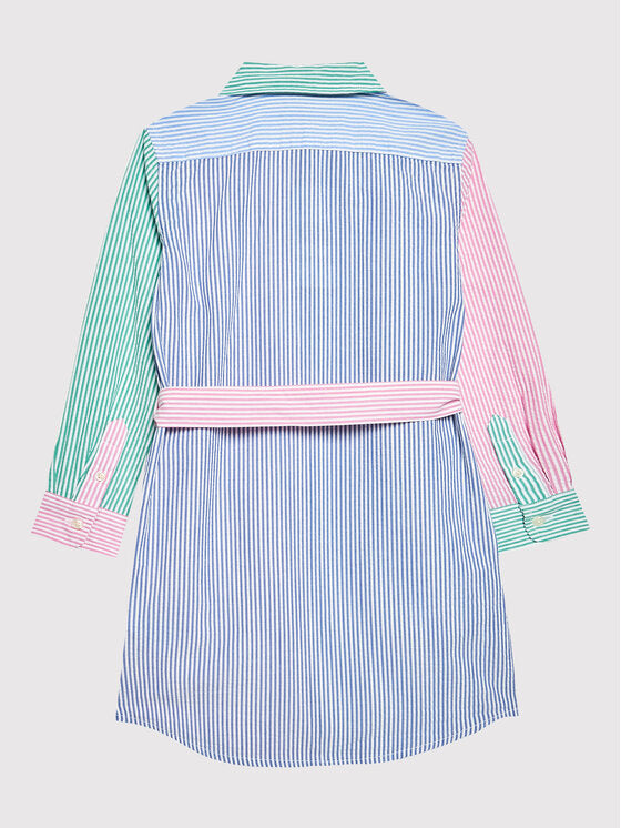 Ralph Lauren Childrenswear Girls 7-16 Seersucker Fun Shirtdress