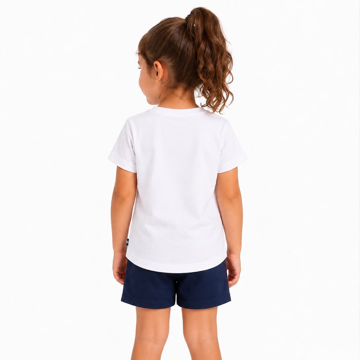 Nautica White short-sleeved t-shirt for girls