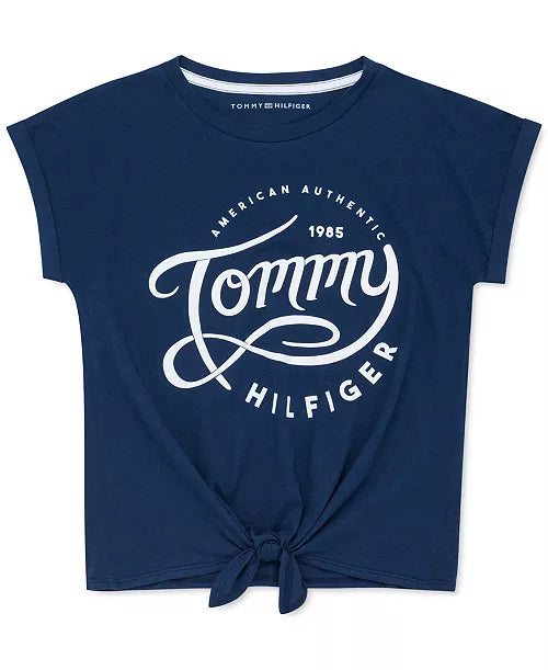 Tommy Hilfiger Big Girls Script Circle Tee