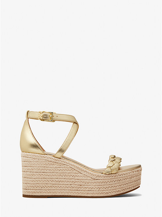 Michael Kors Serena metallic wedge sandal