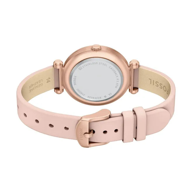 Fossil Tillie Three Hand Pink Leather Watch