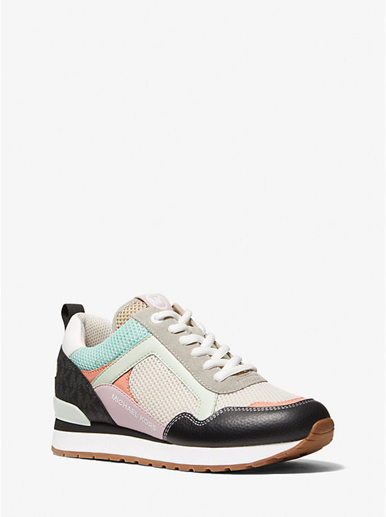 Michael Kors Stevie Blue Suede Leather Lace-Up Tennis