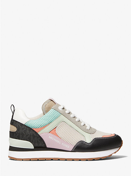 Michael Kors Stevie Blue Suede Leather Lace-Up Tennis