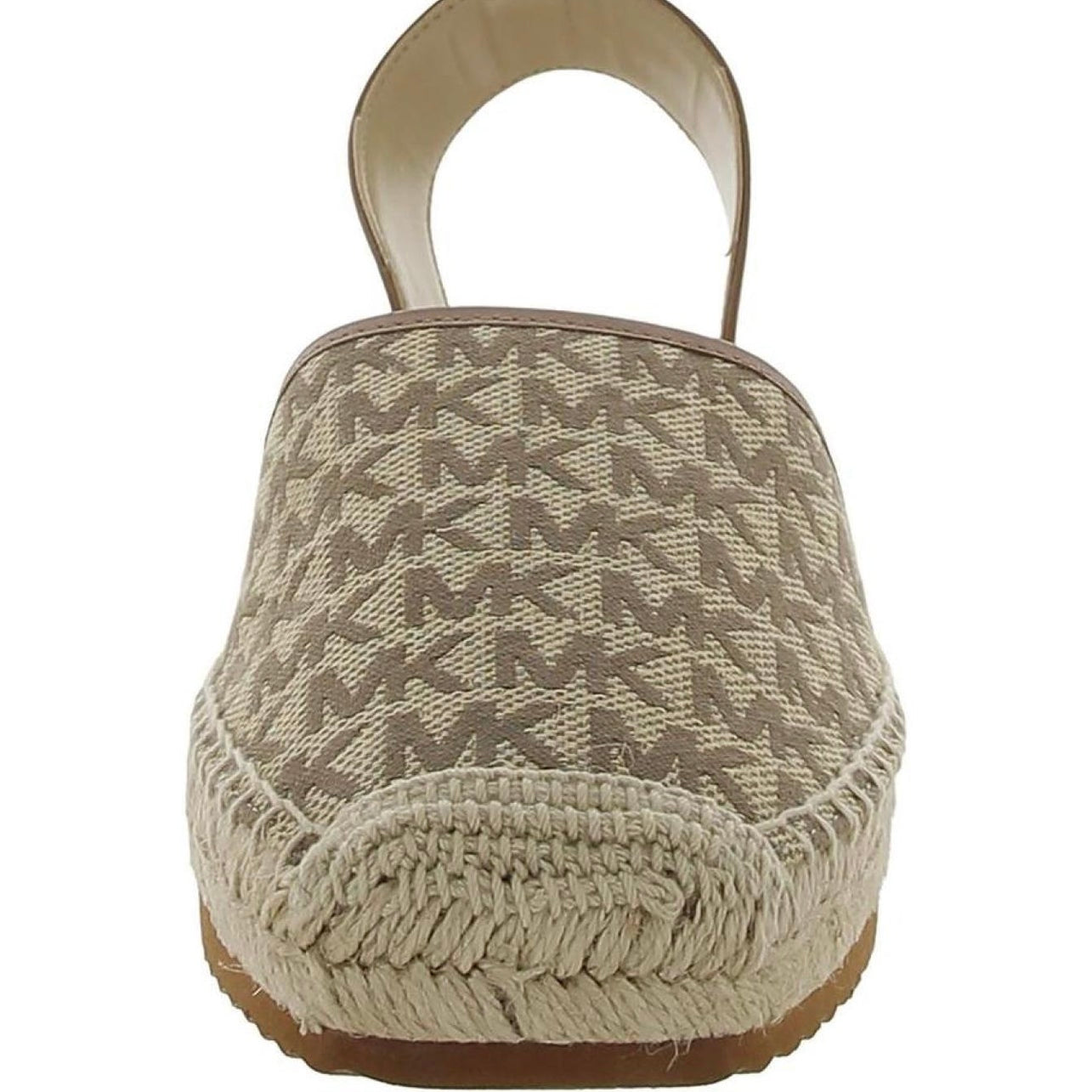 Michael Kors Womens Leather Trim Ankle Strap Espadrilles