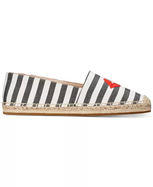 Kate Spade New York Women's Gimlet Heart Lips Espadrille Flats