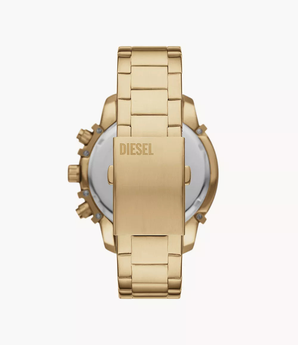 Diesel Griffed Chronograph Gold-Tone Stainless Steel Watch