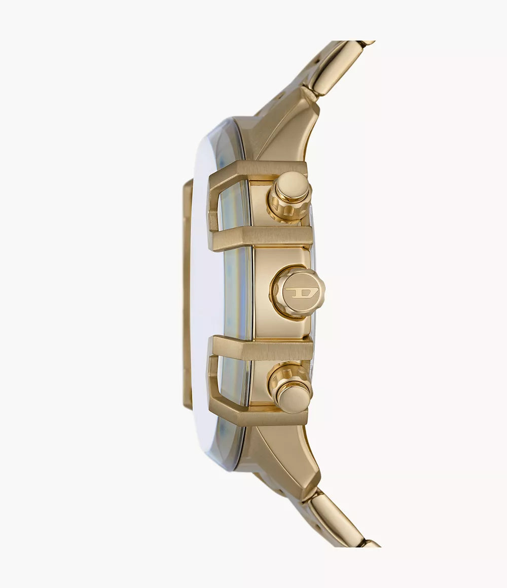 Diesel Griffed Chronograph Gold-Tone Stainless Steel Watch