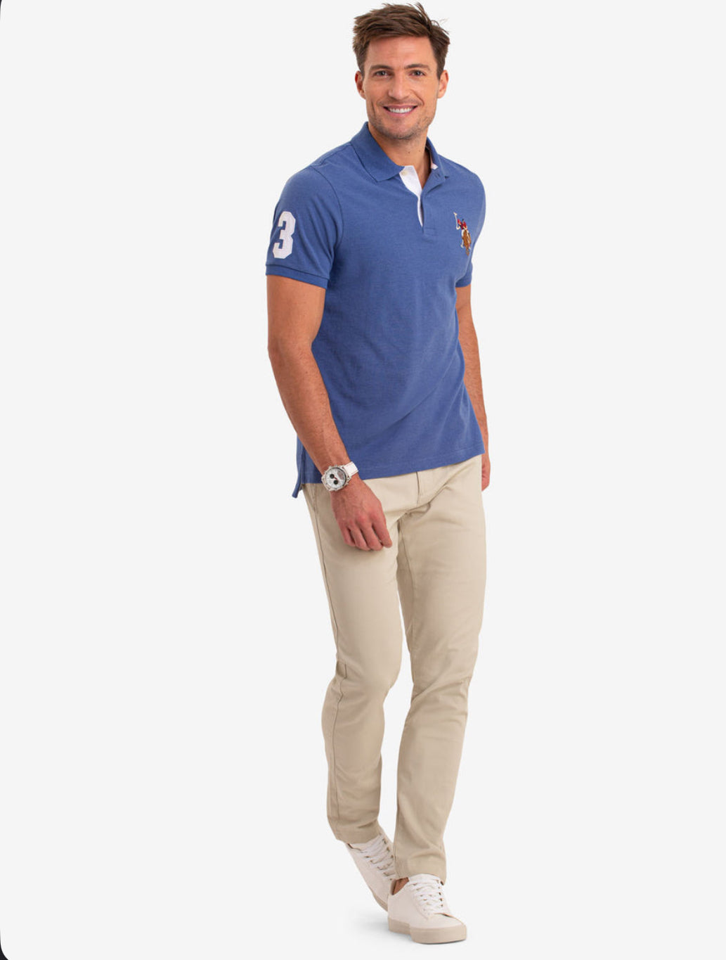 U.S Polo Multi Color Big Logo Polo Shirt