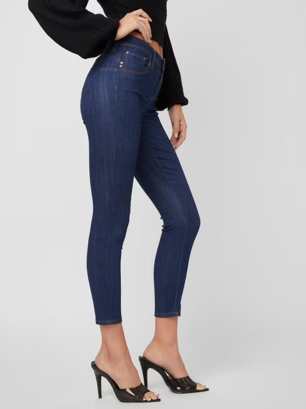 GUESS Women's Beyla Curvy Mid-Rise Skinny Jeans