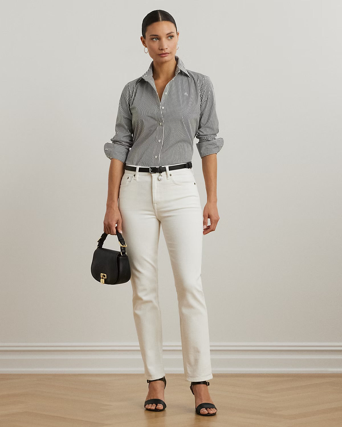 Lauren Ralph Lauren Striped Easy Care Cotton Shirt