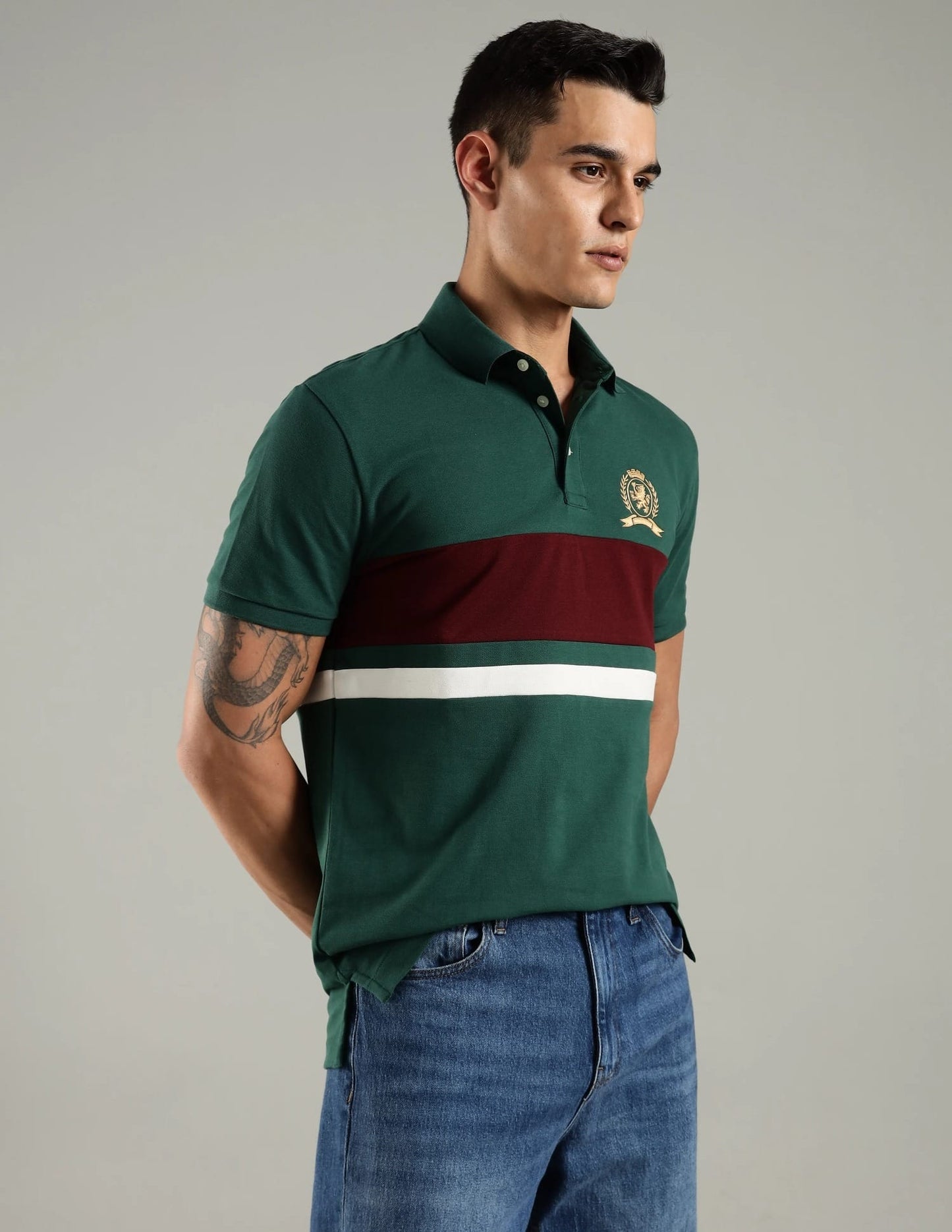 Tommy Hilfiger Striped Regular Fit cotton Polo Men’s