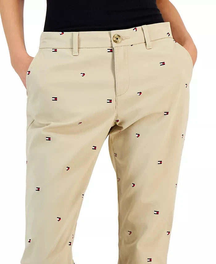 Tommy Hilfiger Women's Hampton Heart Flag Chino Pants