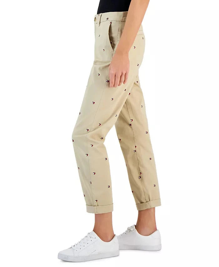 Tommy Hilfiger Women's Hampton Heart Flag Chino Pants