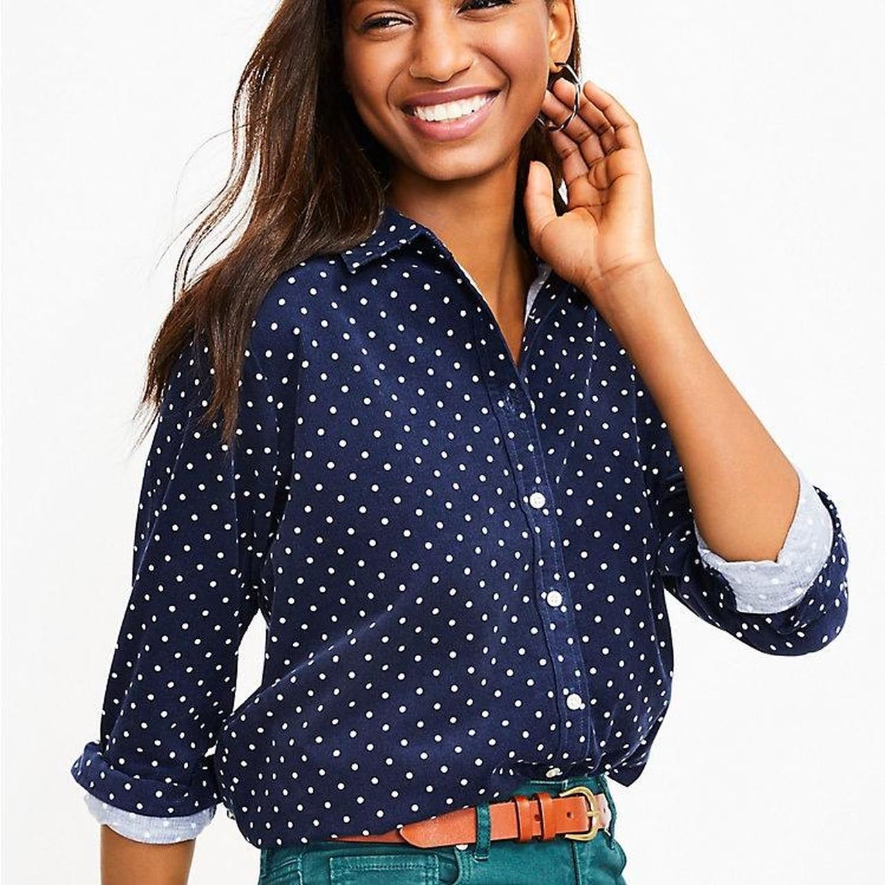 Ralph Lauren Classic Fit Polka-Dot Shirt