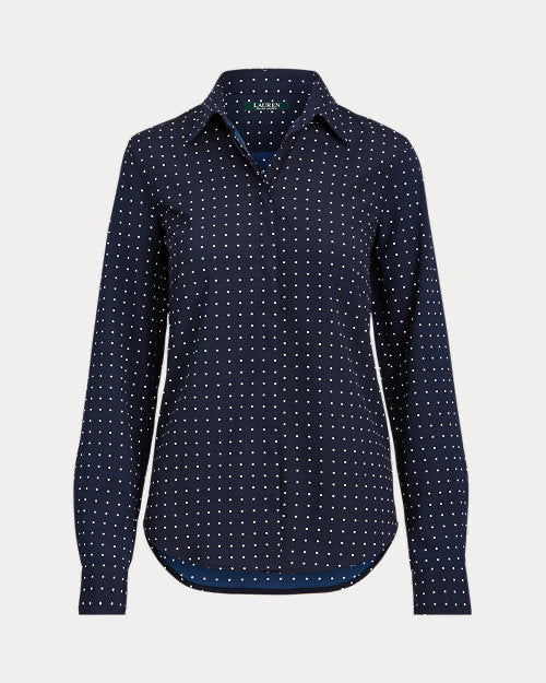 Ralph Lauren Classic Fit Polka-Dot Shirt