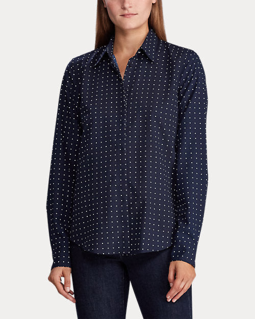 Ralph Lauren Classic Fit Polka-Dot Shirt