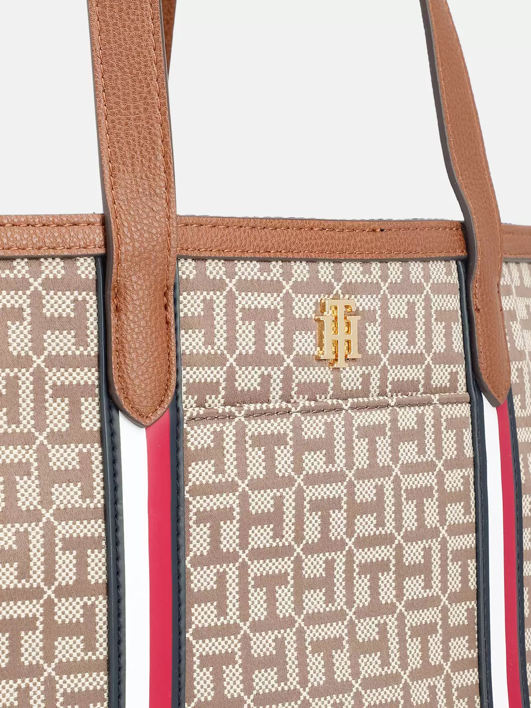 Tommy Hilfiger Womens Brown Color Handbag