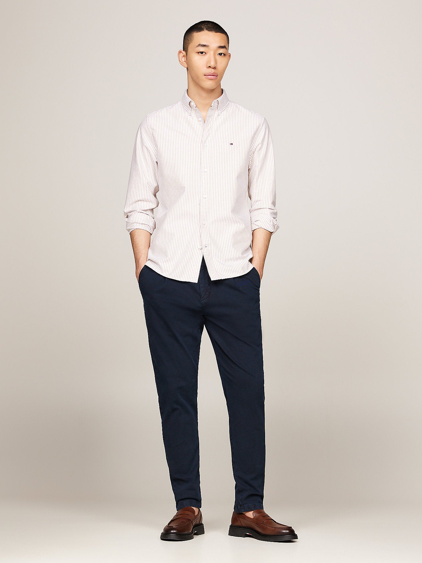 Tommy Hilfiger Regular Fit Stripe Oxford Shirt