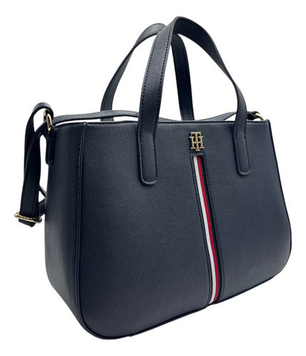 Tommy Hilfiger logo plaque tote bag